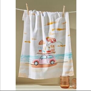 NWT Anthropologie Next Stop Summer Dish Towel